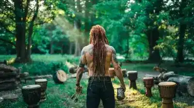 VibraDay Illustration AI Tambour by Naturonomade